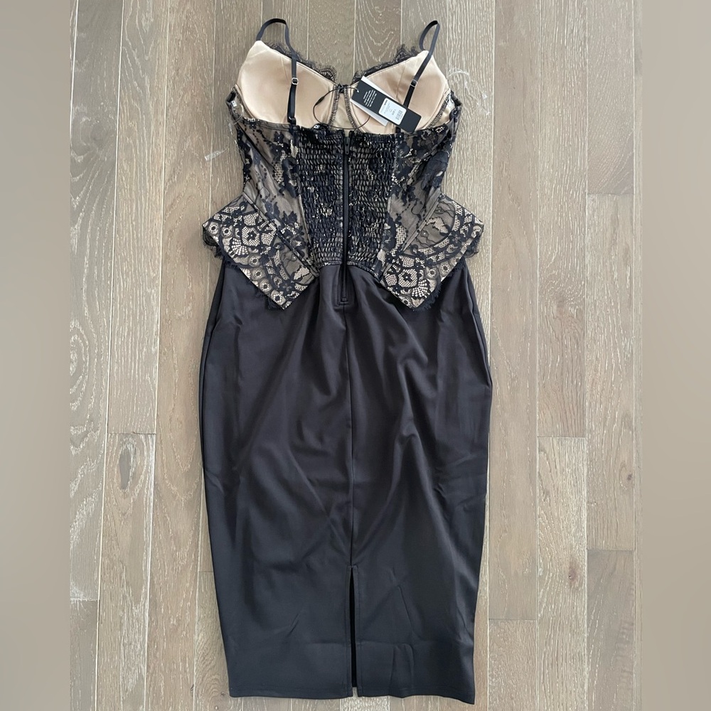 NWT Fashion Nova Bella Lace Corset Midi Dress - Picture 5 of 5